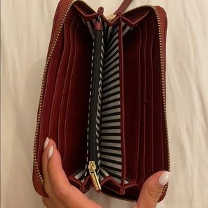 Burgundy wallet